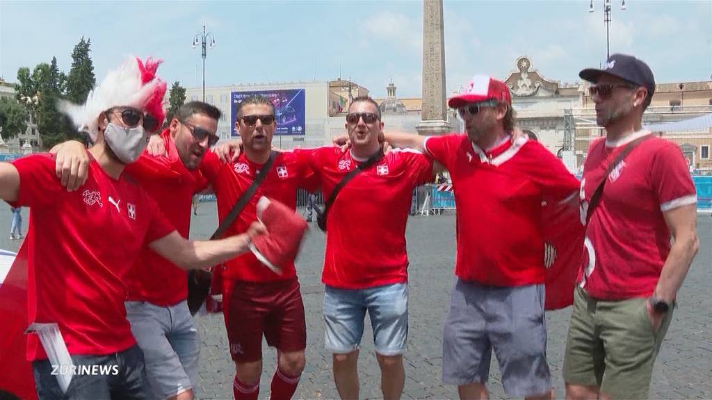 Vor dem Topspiel: Fussball-Fans in Rom zeigen sich zuversichtlich