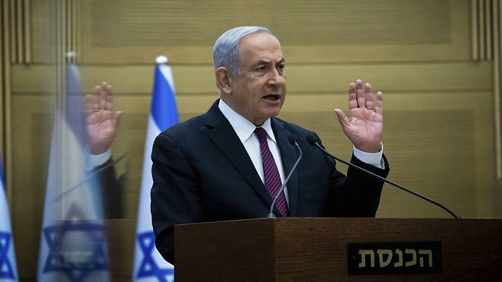 Israels Ministerpräsident Benjamin Netanjahu in der Knesset