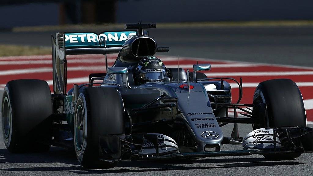 Nico Rosberg drehte am Dienstag in Katalonien die schnellste Runde