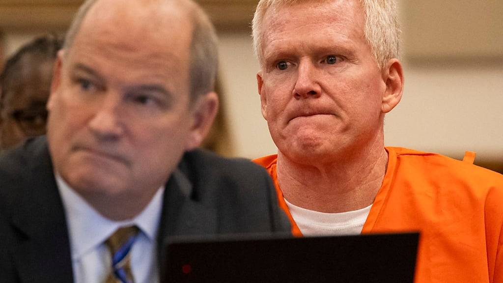 ARCHIV - Der ehemalige Anwalt Alex Murdaugh (r), in den USA wegen Doppelmordes für schuldig befunden, während einer Gerichtsverhandlung. Foto: Andrew J. Whitaker/Pool The Post And Courier Pool via AP/dpa