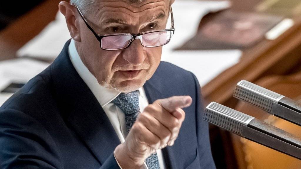 Hat einen Misstrauensantrag im Parlament nach fast 17-stündigem Redemarathon abgewehrt: Tschechiens Ministerpräsident Andrej Babis.