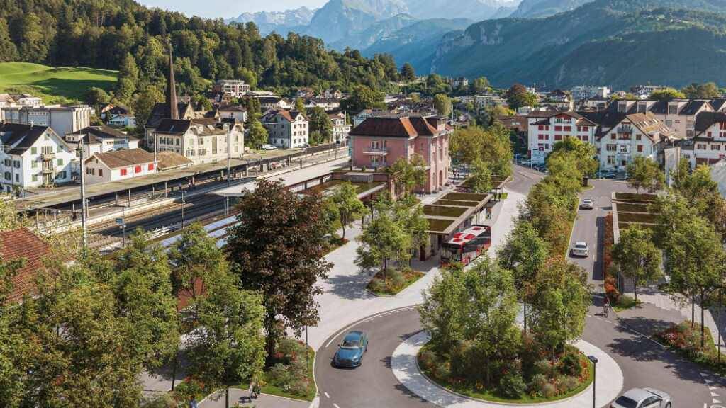 Schwyz beantragt 2,5 Millionen Franken für Busdrehscheibe Brunnen