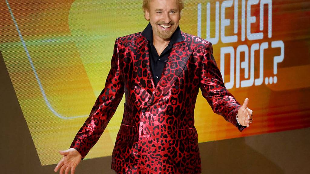 Thomas Gottschalk setzt für sein letztes «Wetten dass...?» auf eine Aussenwette aus Stans NW. (Archivaufnahme)