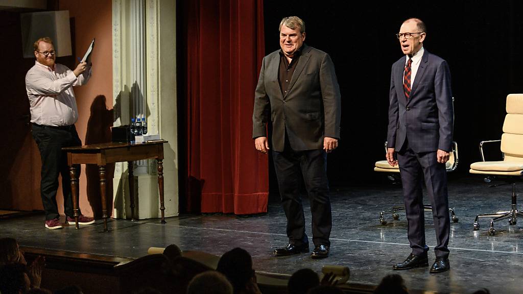 Das Duo «Giacobbo/Müller» an den «Soorser Comedy Täg» im Jahre 2018 - das Festival erhält den Kulturpreis der Stadt Sursee.