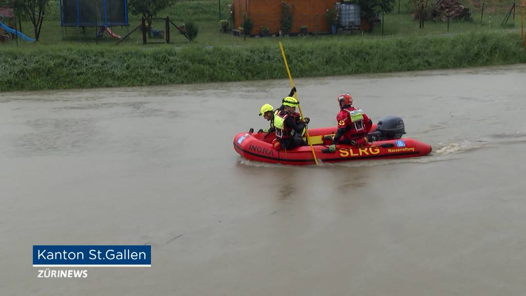 Hochwasser-Alarm in der Ostschweiz