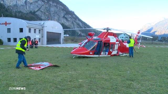 Drei Verletzte bei Helikopterunfall