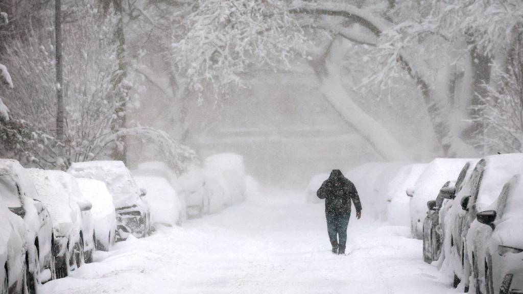 Heftige Schneestürme im Nordosten der USA