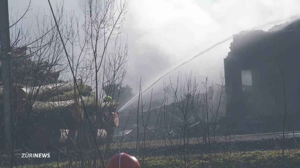 Grossbrand in Wolfenschiessen im Kanton Nidwalden