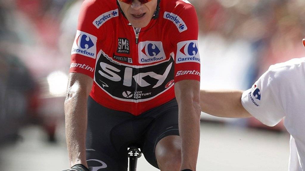 Chris Froome überquert an der Vuelta die Ziellinie