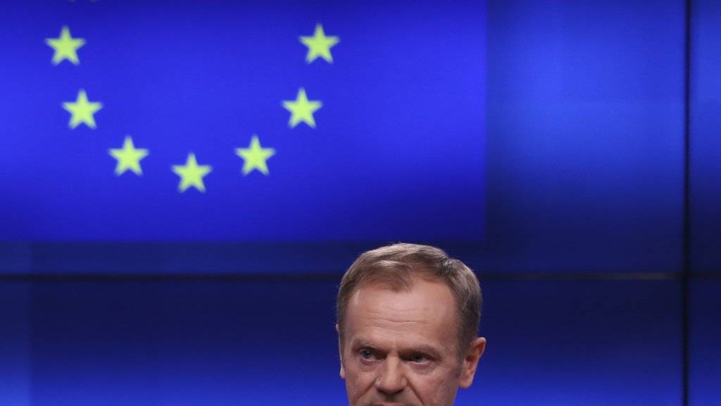 Platz in der Hölle: EU-Ratspräsident Donald Tusk hat am Mittwoch in Brüssel vor Journalisten darüber nachgedacht, wie der «Platz in der Hölle» für jene aussehen könnte, die den Brexit ohne Plan vrangetrieben haben.