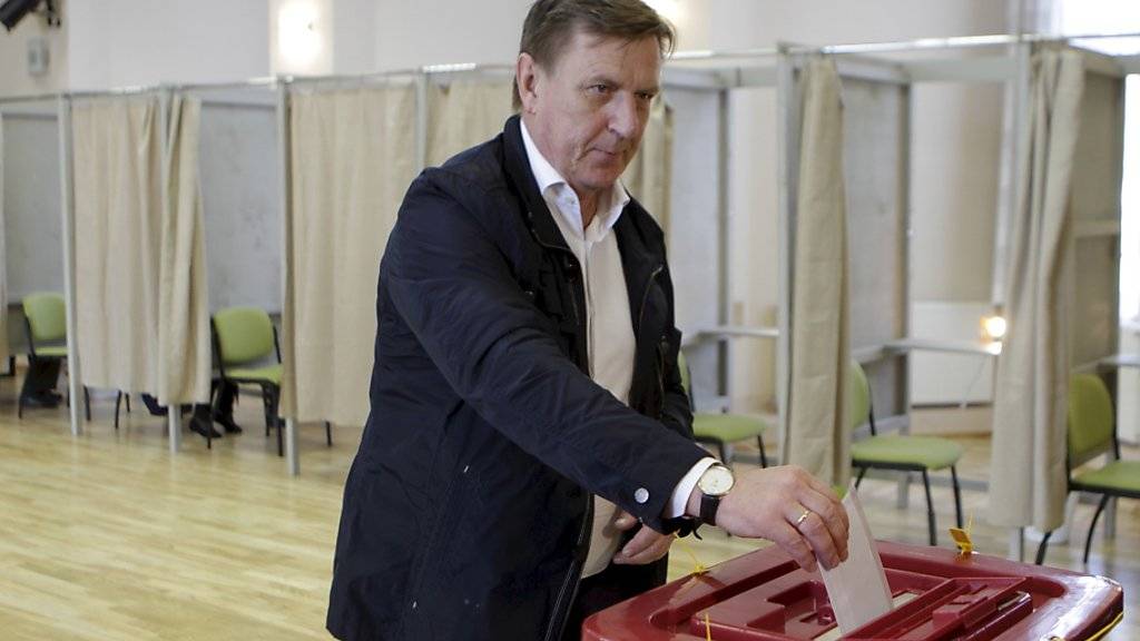 Der Ministerpräsident von Lettland, Maris Kucinskis, musste bei der Parlamentswahl am Samstag eine herbe Niederlage einstecken.