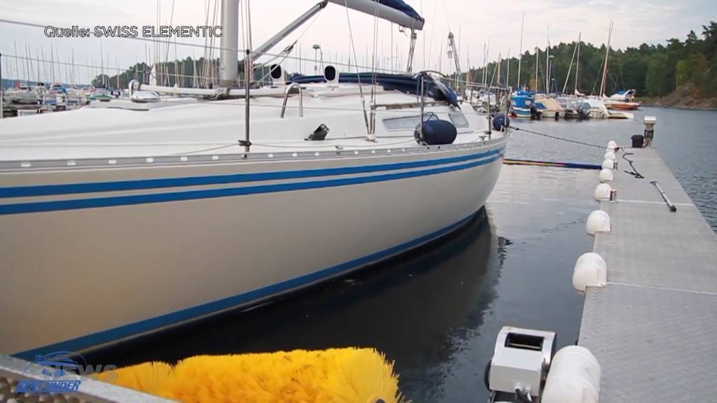 Erste Bootswaschanlage der Schweiz eröffnet im Berner Oberland