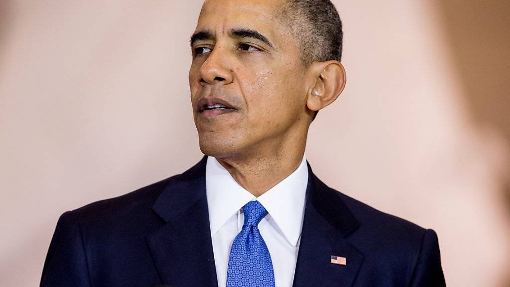 US-Präsident Barack Obama während seiner Sklaverei-Rede im US-Kongress.