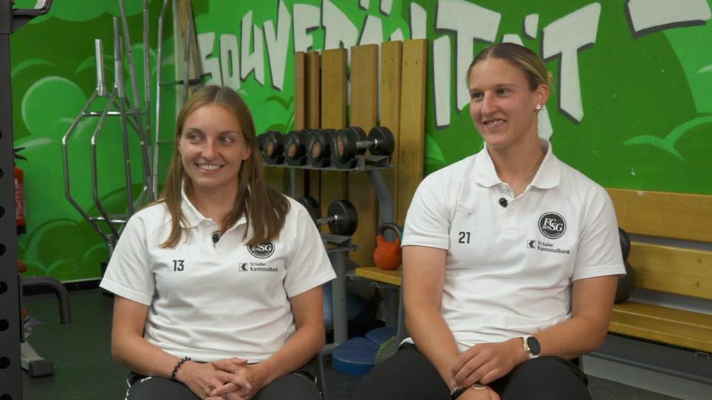 Karin Bernet und Sina Cavelti - Spielerinnen FCSG-Frauen