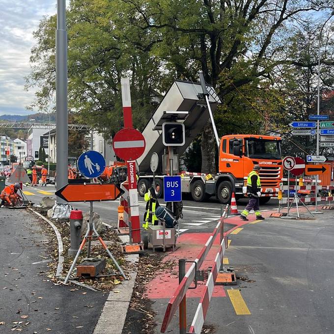 Sanierung der Spitalstrasse in Luzern (fast) abgeschlossen