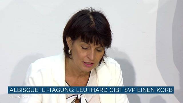 Albisgüetli-Tagung ohne Leuthard