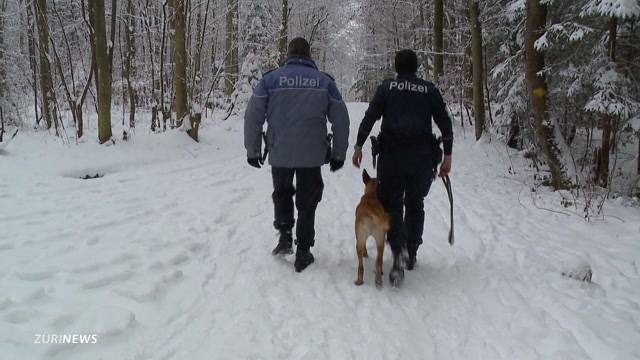 Schneespuren führen zu Drogenversteck