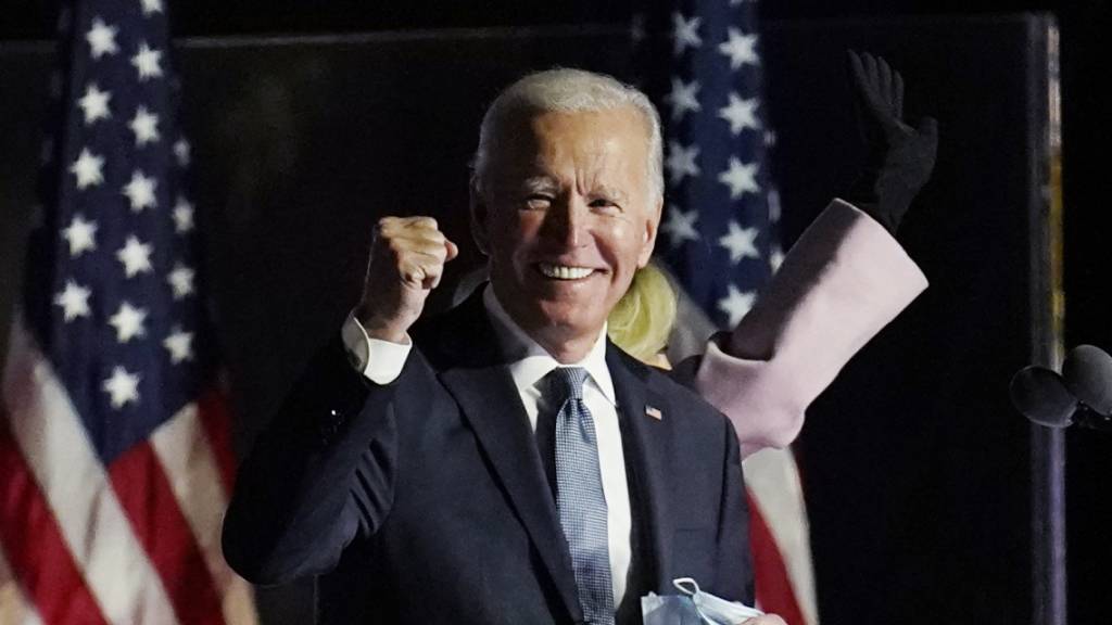 ARCHIV - Der neu gewählte US-Präsident Joe Biden spricht in Wilmington im US-Bundesstaat Delaware. Foto: Paul Sancya/AP/dpa