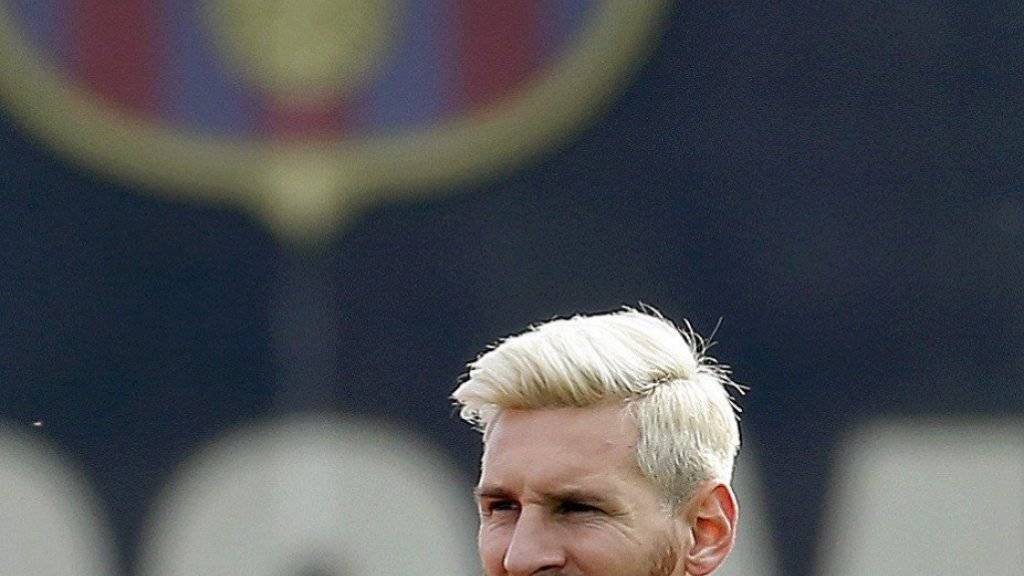 Lionel Messi (mit neuer Frisur) schaffte es nicht in die Top 3