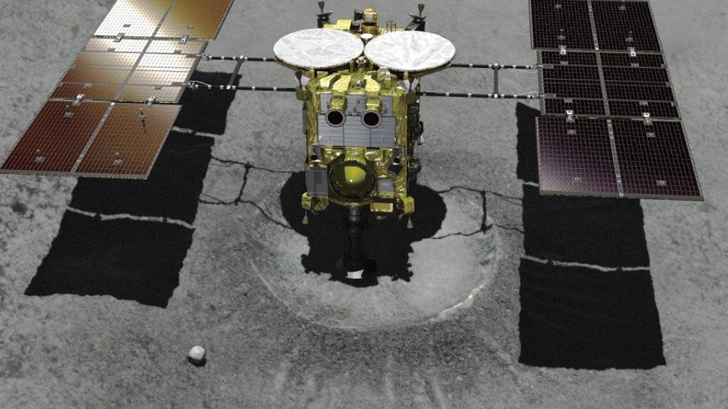 Die japanische Raumsonde «Hayabusa2» ist auf dem Asteroiden Ryugu gelandet. (Symbolbild)