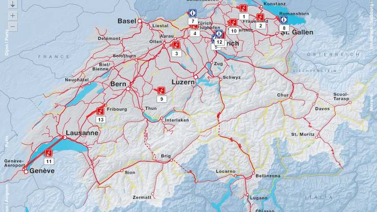 Auf dem SBB-Netz kommt es zu Verspätungen und Zugausfällen - Schweiz