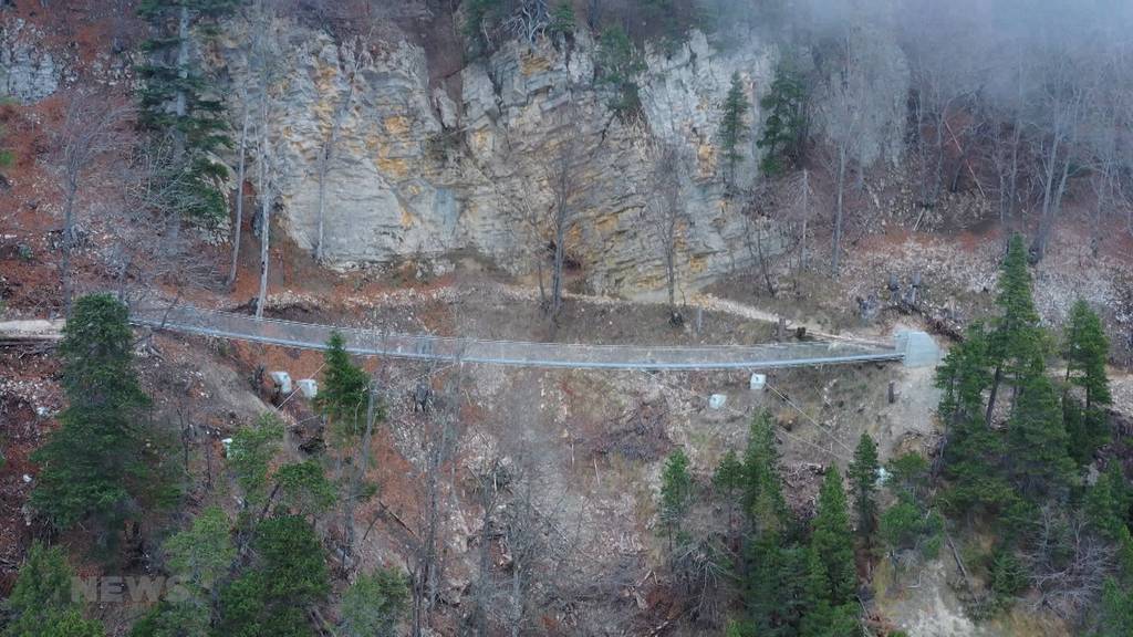 Neue Hängebrücke auf dem Balmberg