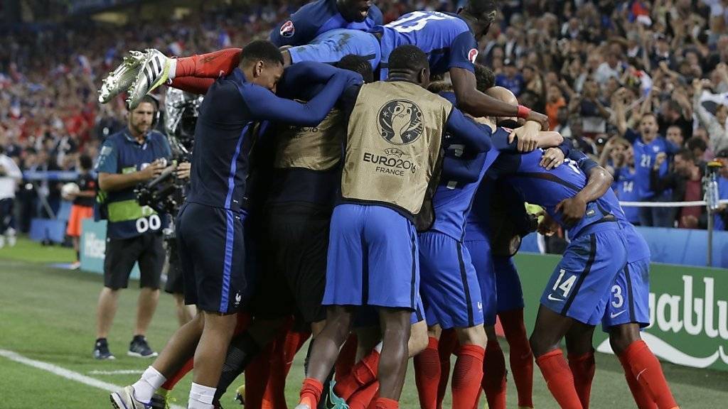 Durfte in diesem Jahr in vier von sechs Spielen nach späten Toren jubeln: das französische Nationalteam