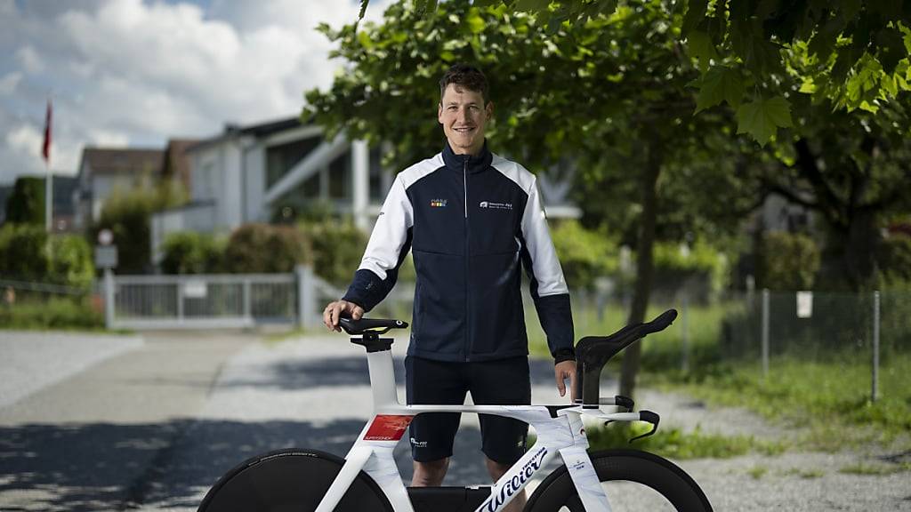 Mit dem richtigen Material soll es diesmal mit der Medaille klappen: Stefan Küng und sein Hightech-Zeitfahrvelo