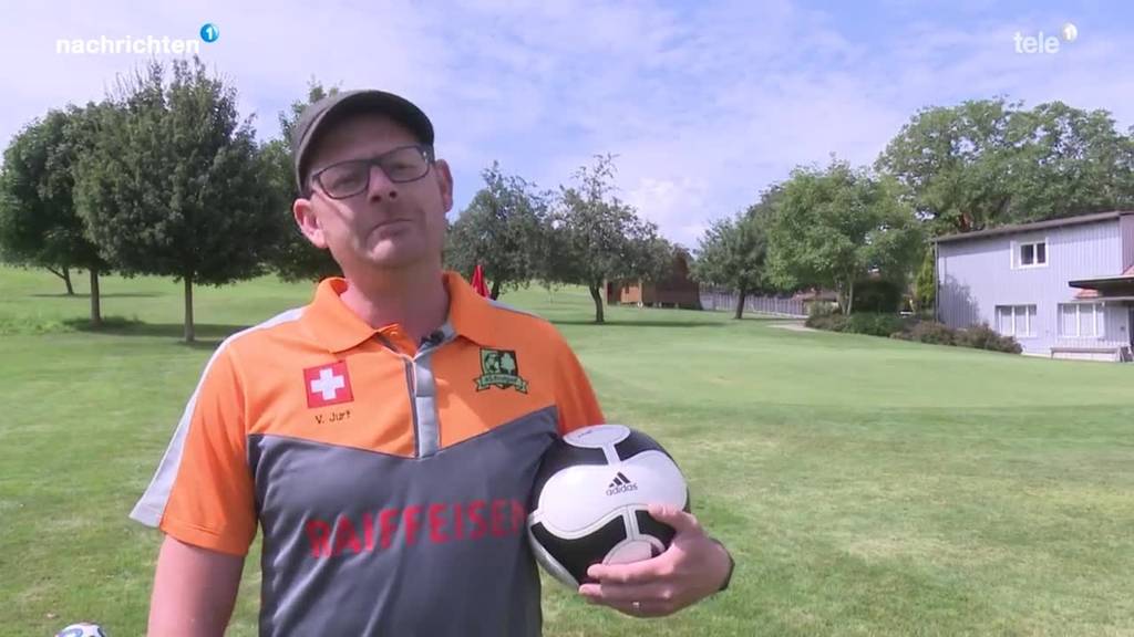 Kombination aus Golf und Fussball: Footgolf in Neuenkirch