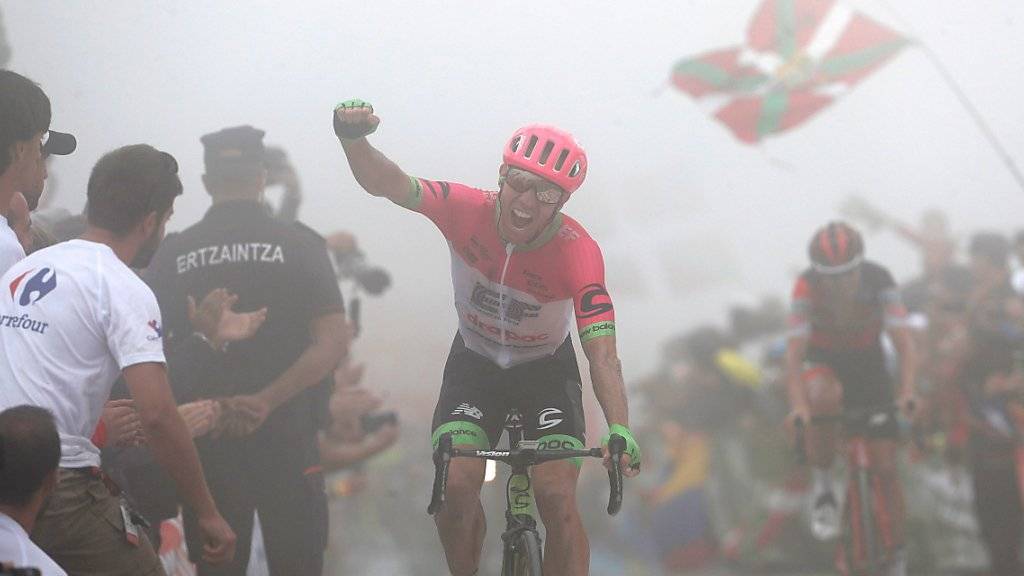 Bei dichtem Nebel im baskischen Hochland: Der Kanadier Michael Woods gewinnt die 17. Etappe der Spanien-Rundfahrt