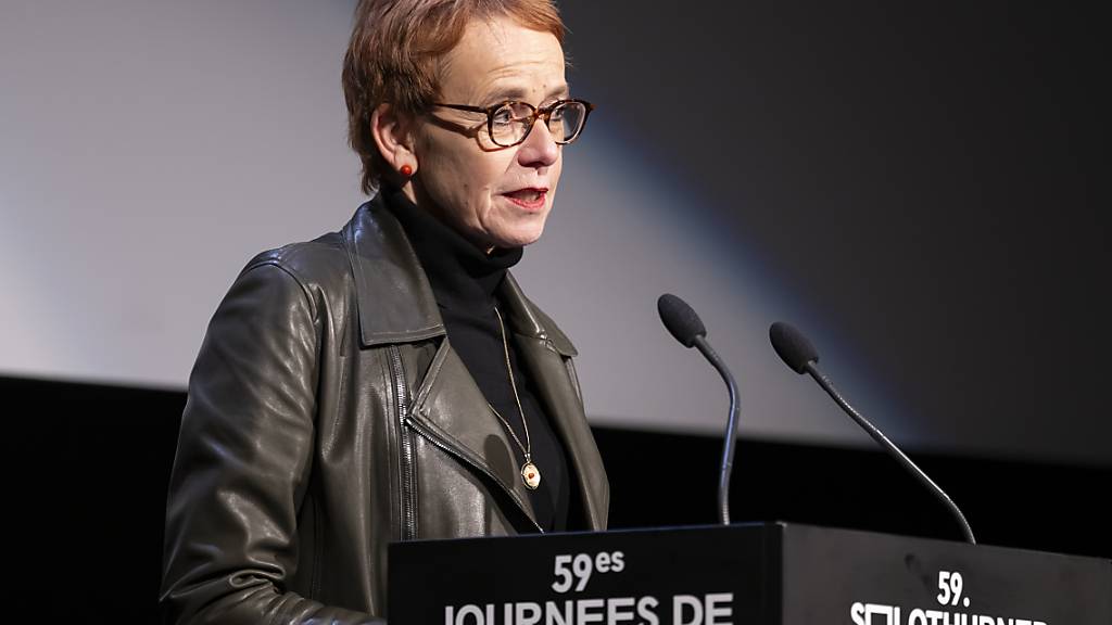Ständeratspräsidentin Eva Herzog an der Eröffnung der 59. Solothurner Filmtage.