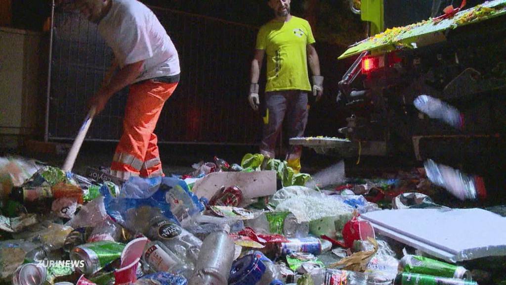 Grossverteiler am Güselpranger nach Street Parade