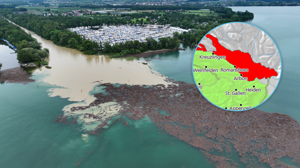 Hochwassersituation am Bodensee: «Gefahrenstufe 5 ist nicht auszuschliessen»