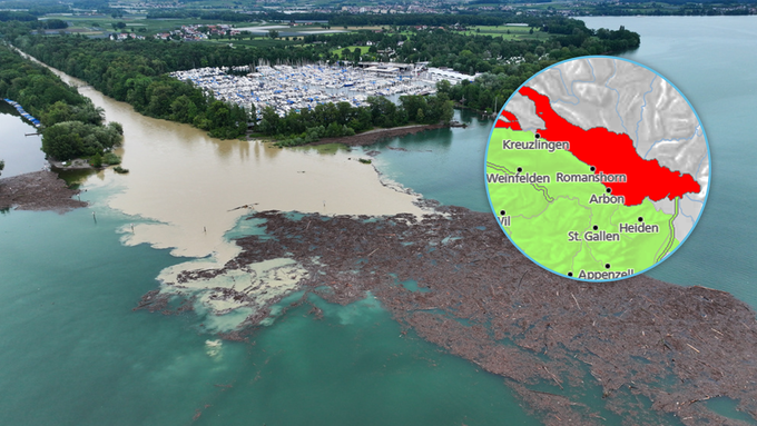 Hochwassersituation am Bodensee: «Gefahrenstufe 5 ist nicht auszuschliessen»