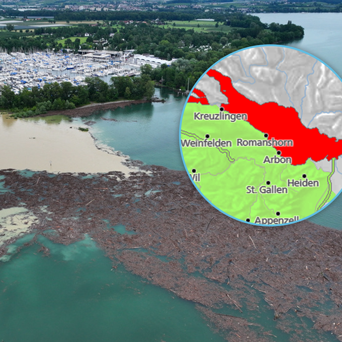 Hochwassersituation am Bodensee: «Gefahrenstufe 5 ist nicht auszuschliessen»