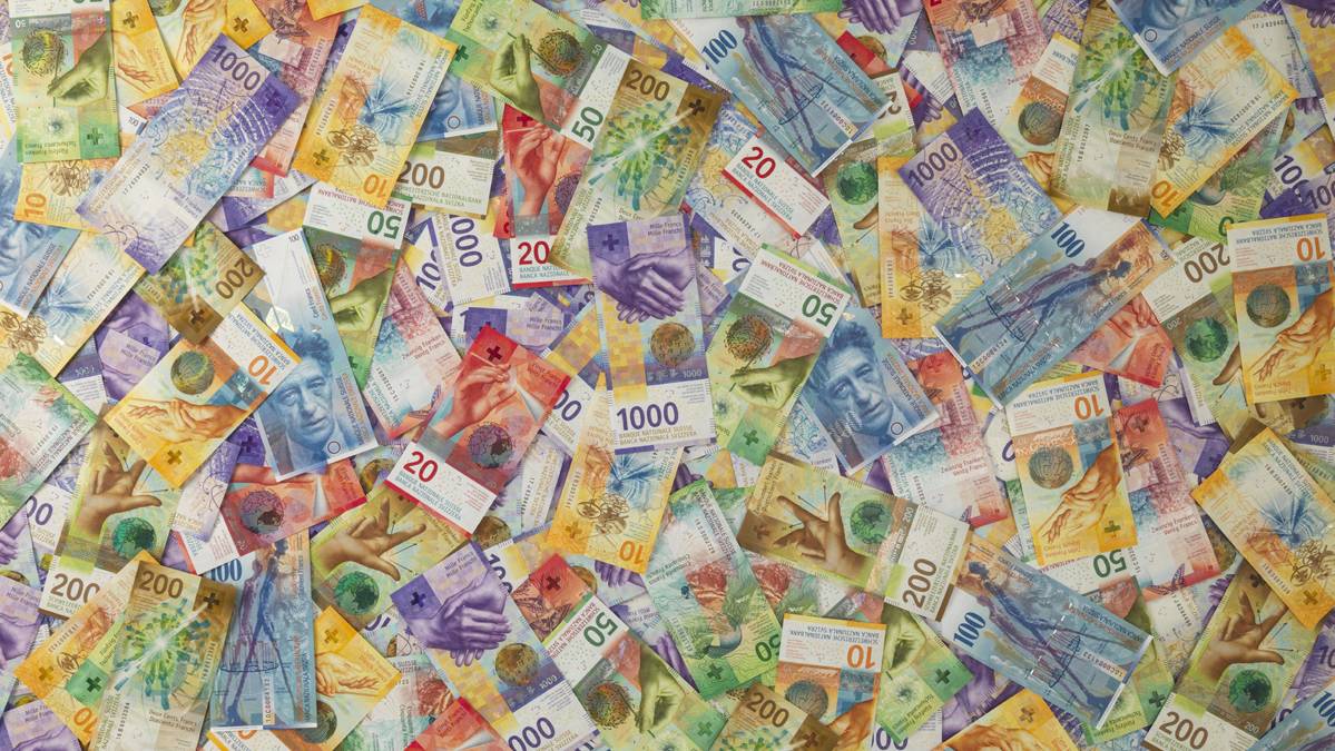 Schweizer Banknoten / Geld / Franken / Finanzen