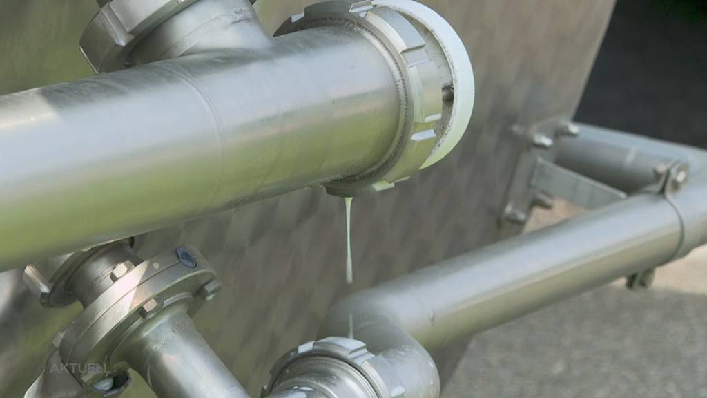 Milchtanker gekippt: In Reinach schwappen 5000 Liter Milch über die Strasse