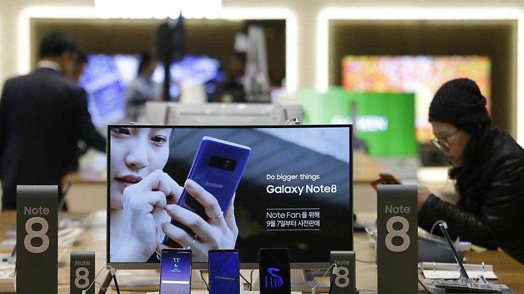 Ergebnis fast verdreifacht: Beim Apple-Rivalen Samsung floriert das Geschäft mit Handys und weiterer Elektronik.
