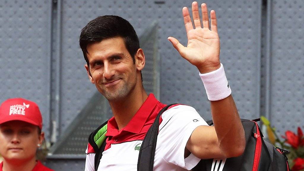 Novak Djokovic hat für einmal wieder gut lachen.