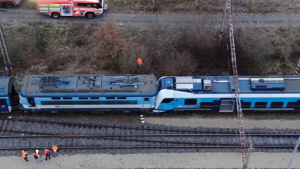Schweres Zugunglück in Tschechien fordert 57 Verletzte