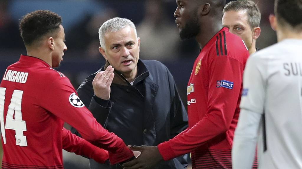 José Mourinho und Romelu Lukaku (rechts) während ihrer gemeinsamen Zeit bei Manchster United