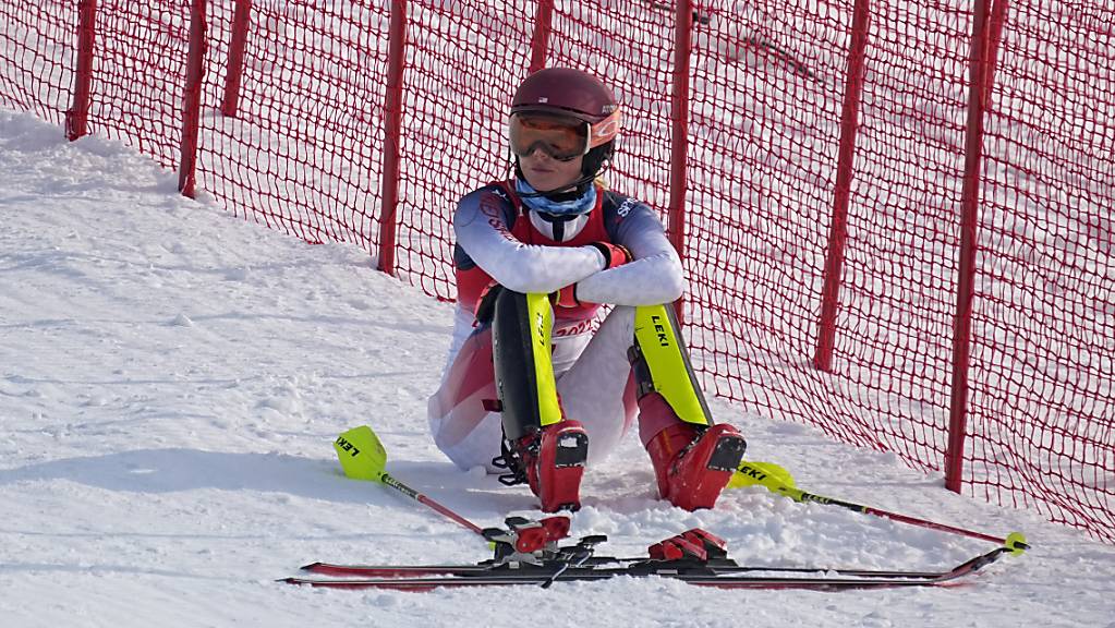 Am Boden statt auf dem Podium: Für Mikaela Shiffrin sind die Winterspiele bislang eine grosse Enttäuschung