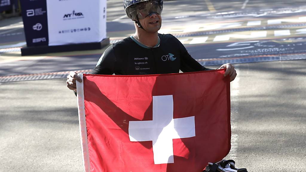 Marcel Hug, seines Zeichens Weltrekordhalter im Rollstuhl-Marathon