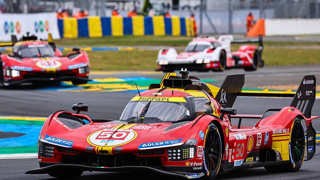 Der Ferrari mit der Nummer 50 triumphierte im 24-Stunden-Rennen in Le Mans