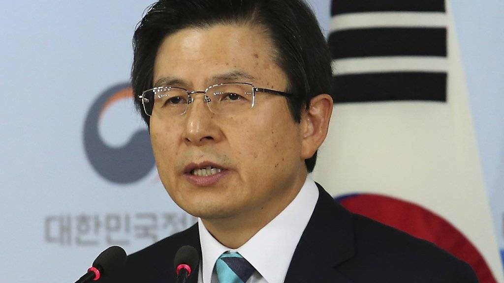 Hwang Kyo Ahn, Ministerpräsident Südkoreas, will die Sonderermittlungen zum Korruptionsskandal rund um die vorübergehend entmachtete Präsidentin des Landes nicht ausdehnen. (Archiv)