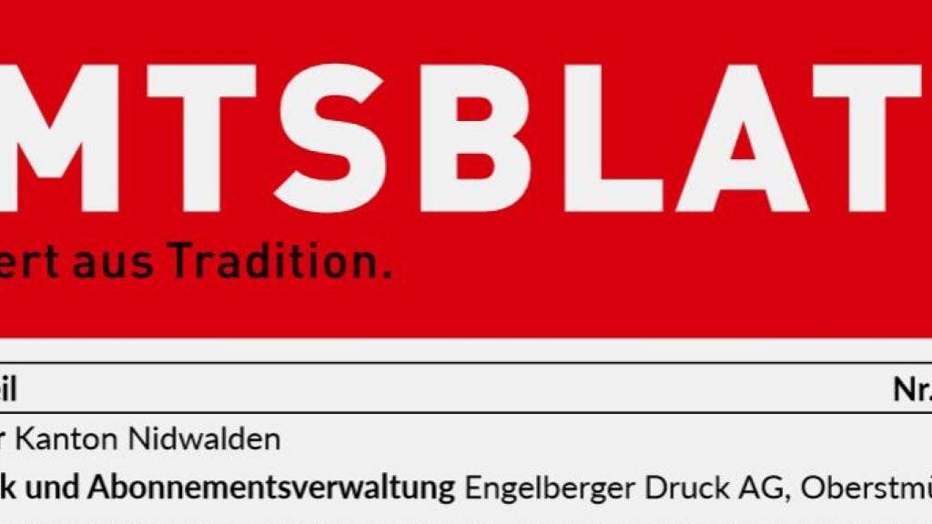 Die gedruckte Ausgabe des Amtsblatt wird heute auch online aufgeschaltet.