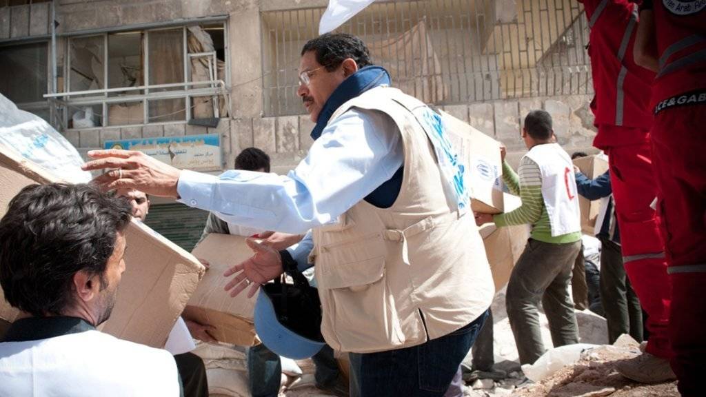 UNO-Hilfsgüter für rund 25'000 Menschen treffen in belagerten syrischen Städten ein. (Archivbild)