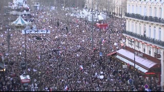 Gedenkmarsch in Paris