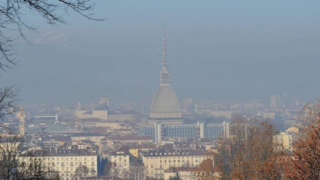 Auch über Turin war die Luft in den vergangenen Tagen verschmutzt.