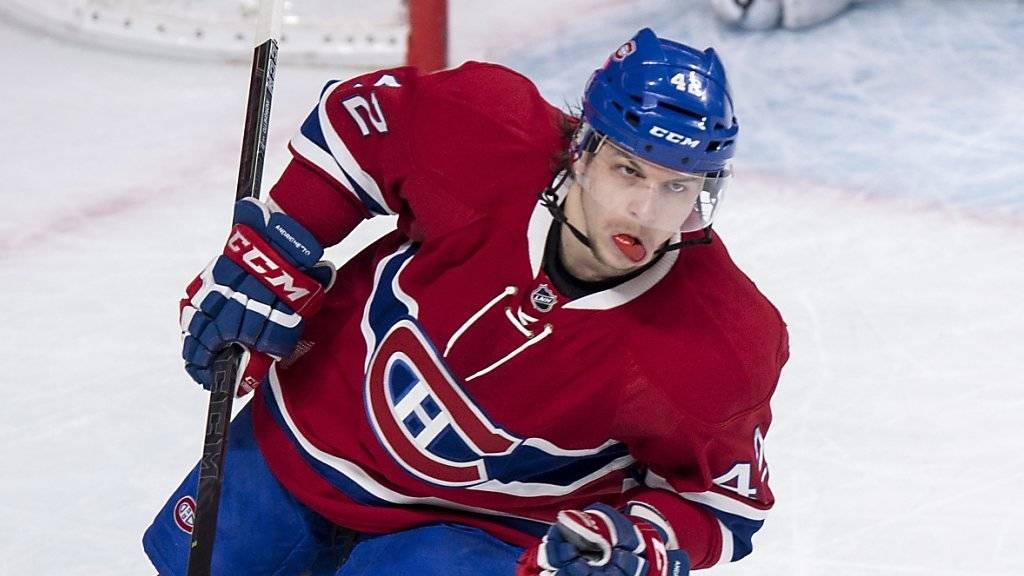 Sven Andrighetto gehört wieder zum Kader der Montreal Canadiens